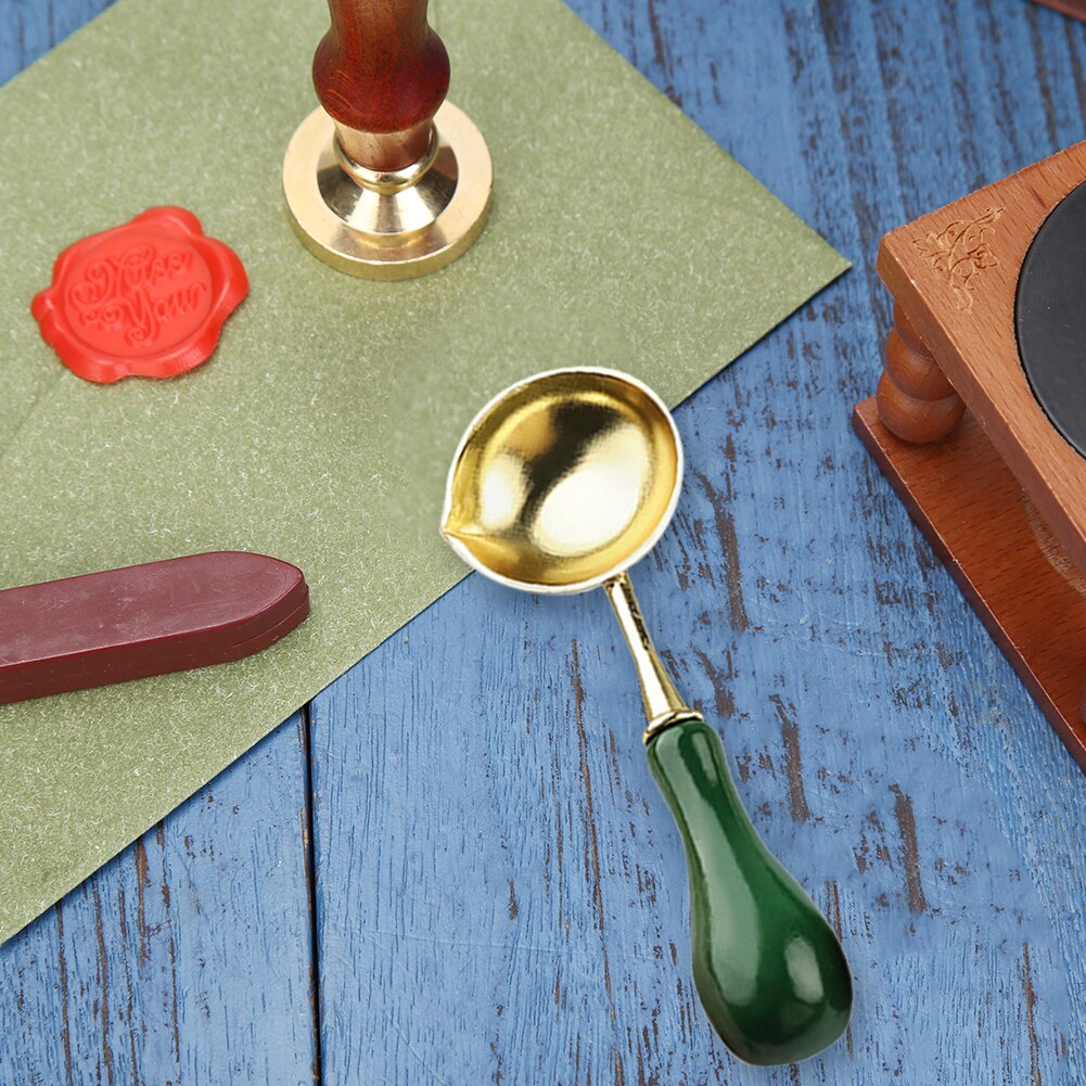 Retro Antique Plant Metal Sealing Wax Stamp Wood Handle Ancient DIY Craft Envelop Stamps Wedding Invitations Wax Seal Stamp