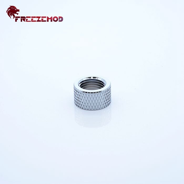 FREEZEMOD Double G1/4 Thread Female 10MM Butt Joint Connector Extender Diamond Pattern Compute PC Water Cooler Fitting HYCZT-B10