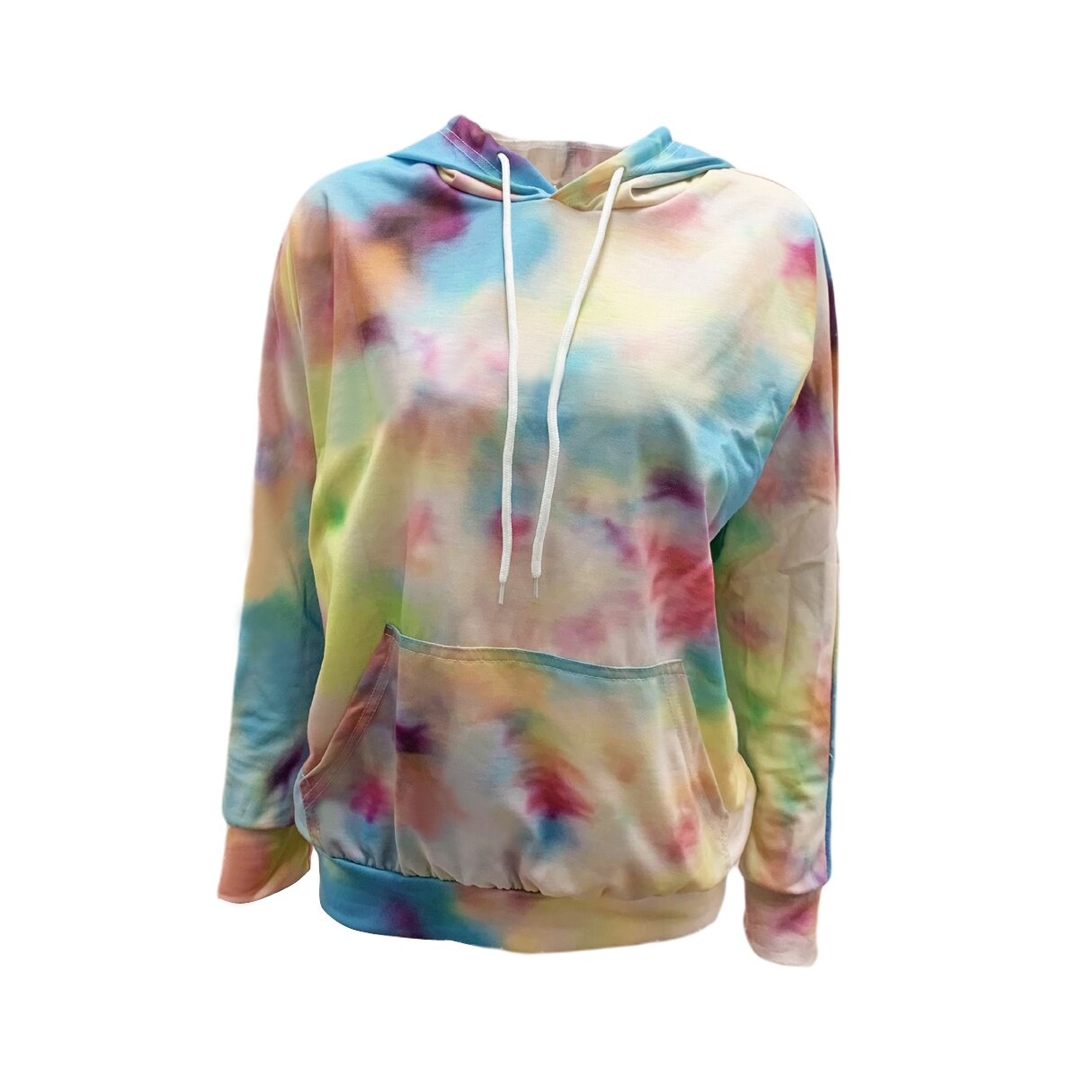 Neue Herbst Sport Casual Sweatshirts Mit Kapuze Oberbekleidung Frauen Lange Hülse Tie Dye Drucken Lose Hip Hop Hoodies Streetwear: L / Multi