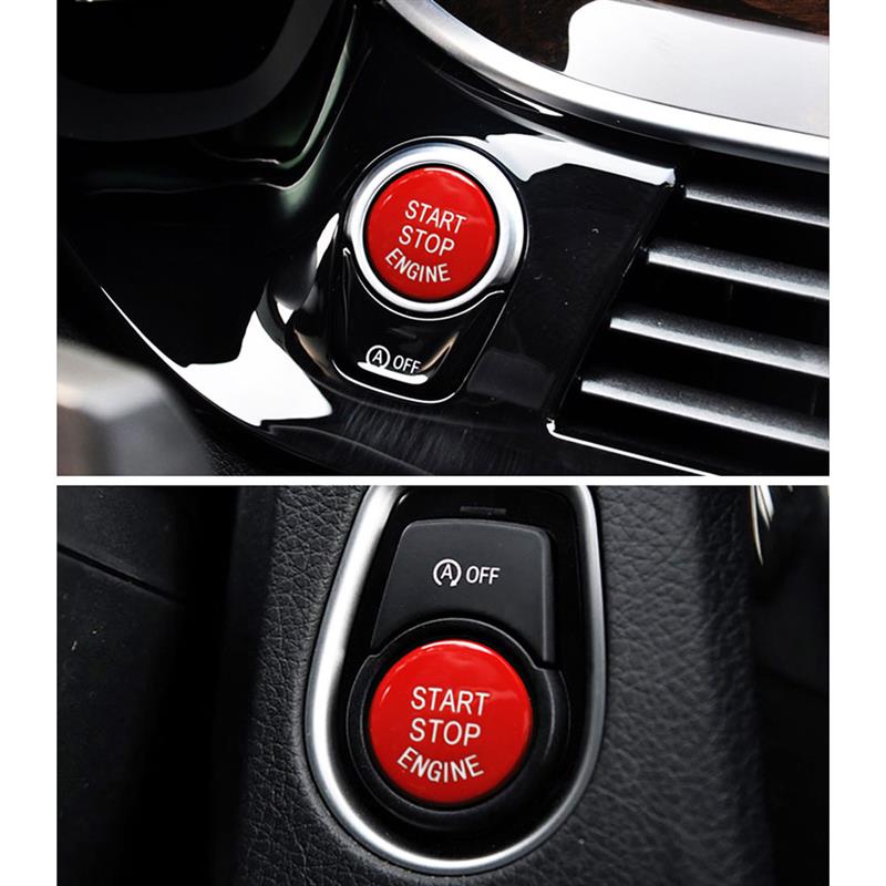 Car Start Stop Engine Button Switch Cover Ignition Starter Engine Push Button Replacement Parts for BMW Series 1 3 5 X1 X3 X5