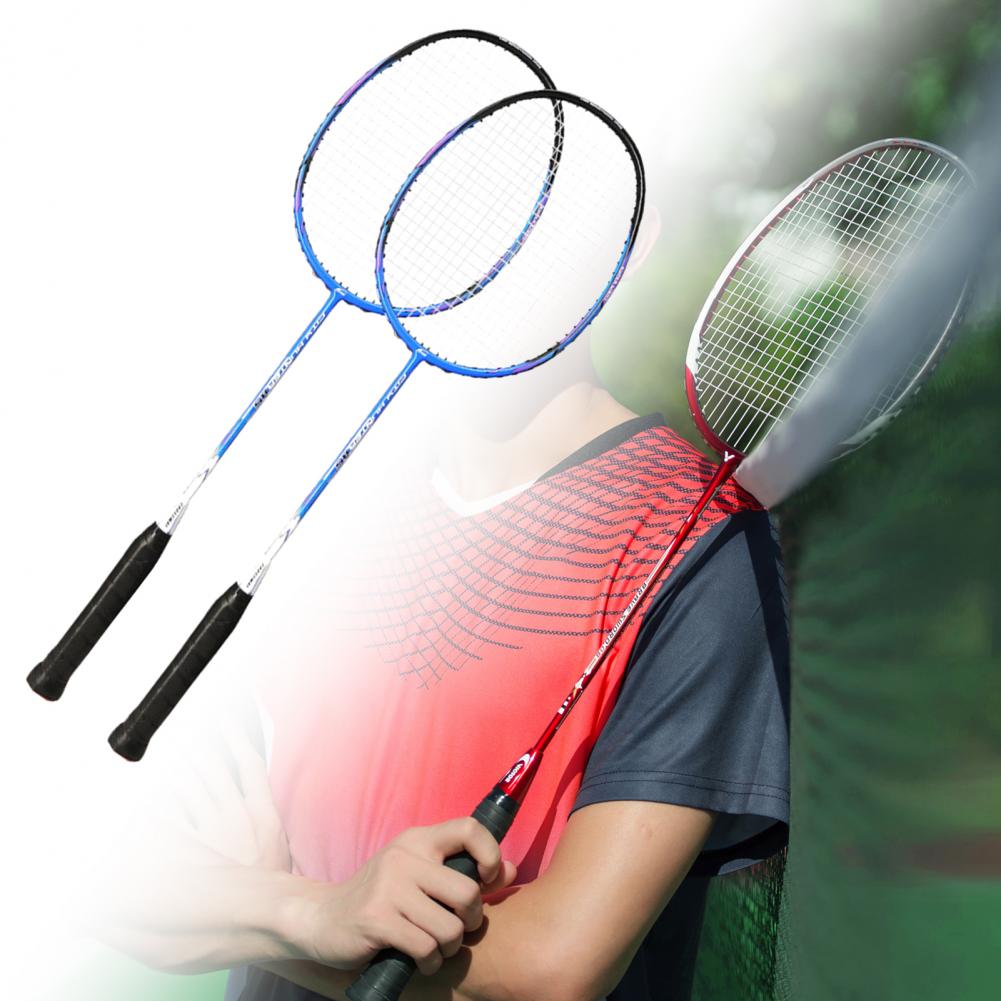 1 Set Great Badminton Rackets Set Portable Badminton Racquet Set Comfortable to Grip for Indoor
