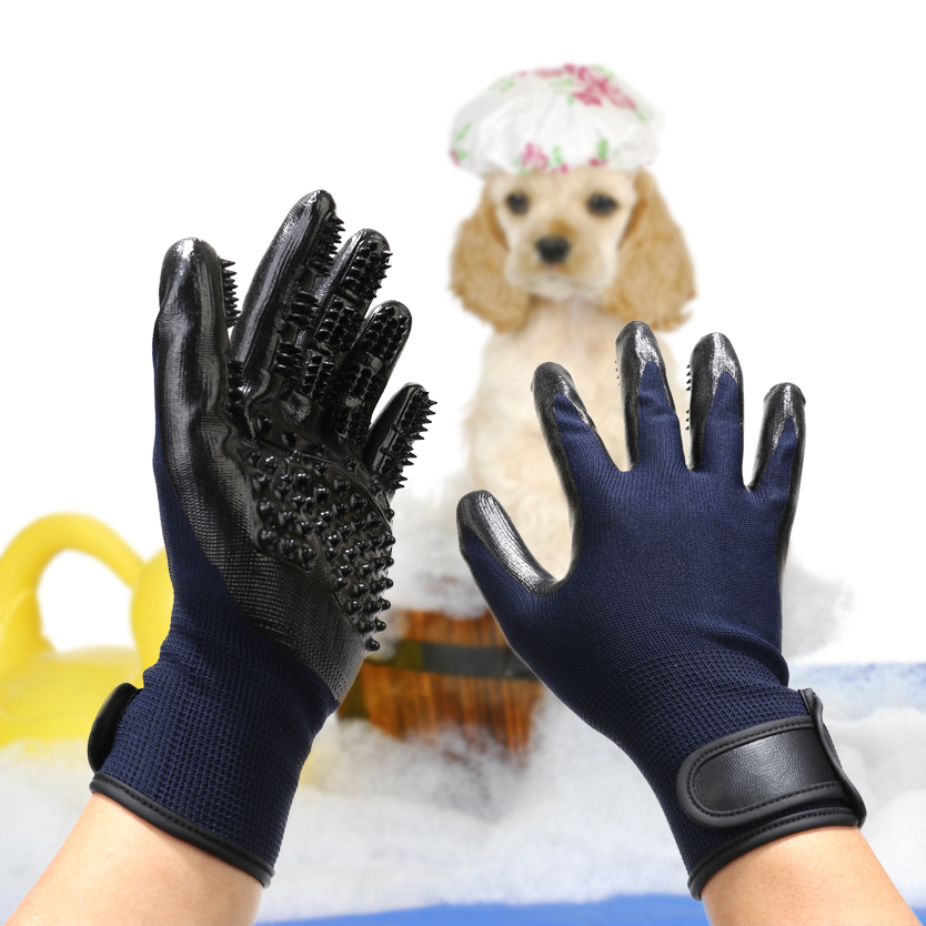 Grooming Handschoen Voor Kat Huisdier Massage Handschoenen Bad Borstel Huisdier Haar Borstel Kam Handschoen Voor Huisdier Schoonmaken Handschoen Voor Animal hond Accessoires