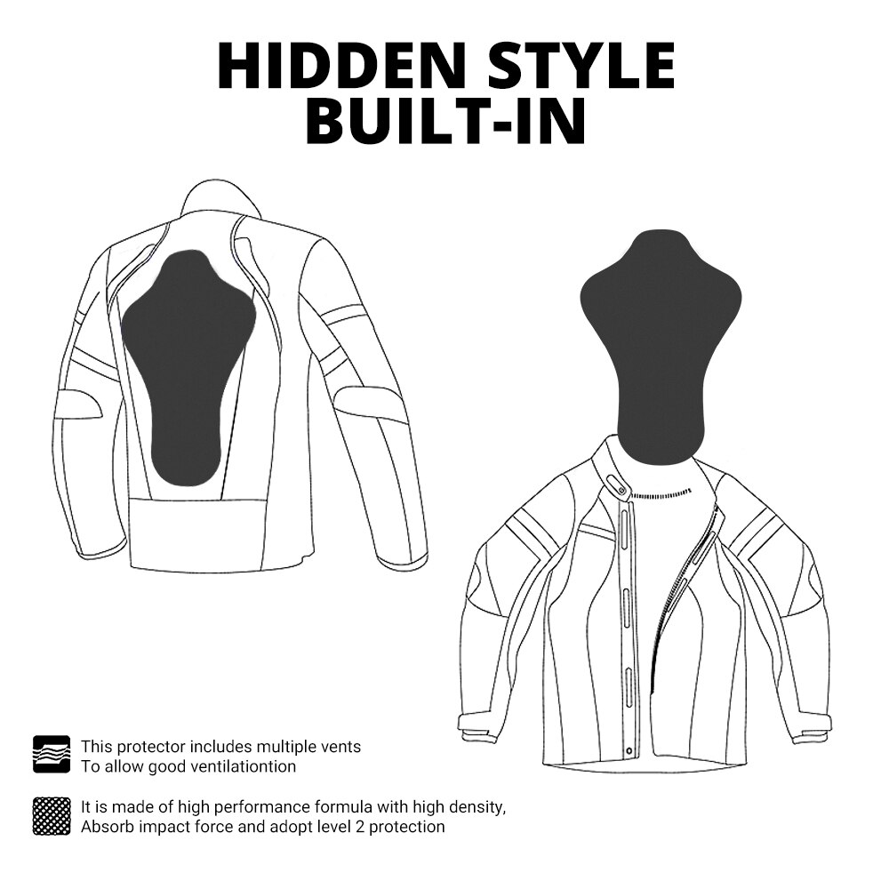 Duhan Motorcycle Shoulder Protector CE Protective Gear Motocross Elbow Pad Back Pad Body Armor Motorcycle Biker Equipment