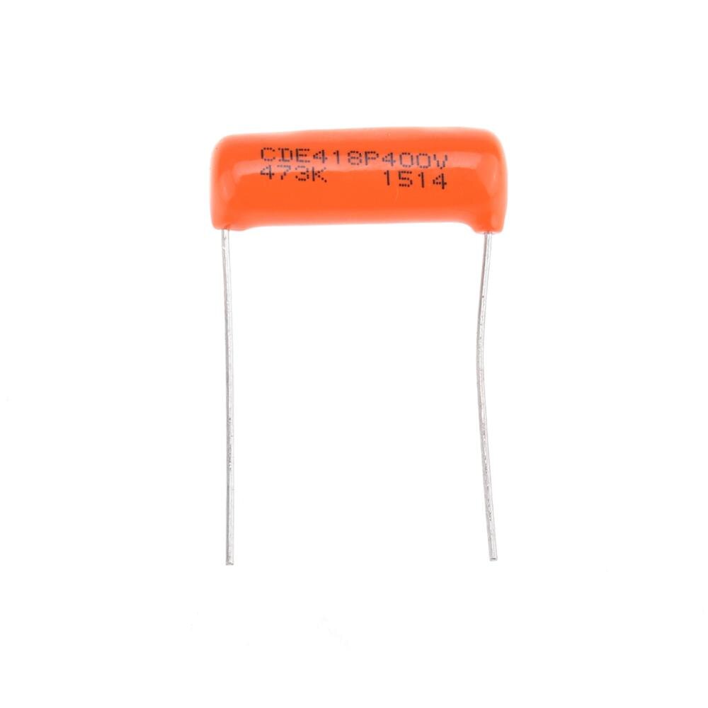Condensadores de caída CDE Sprague Orange Caps .047uF 418P 473K 400V para guitarra o bajo (Juego de 2)