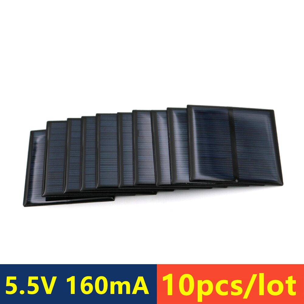 Cella solare 5.5V mini Sistema Solare FAI DA TE per La Batteria 5V Pannello Solare Caricabatterie Del Telefono Portatile 70mA 80mA 100mA 110mA 160mA 180mA 291mA: 160mA