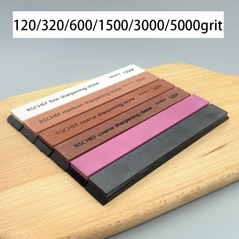 Coarse and fine polished leather knife sharpener whetstone sharpening stone kitchen toolssharpener bar sharpener fixing system: 8 stone