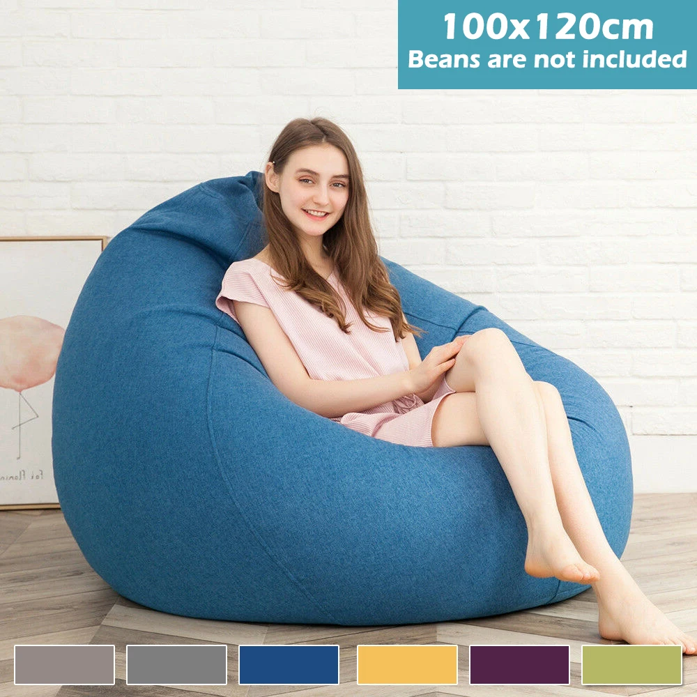 Sofás perezosos sin relleno para adultos, silla tipo Bean Bag, sala de estar sofá para, dormitorio, hogar, Tatami, tumbona, asiento