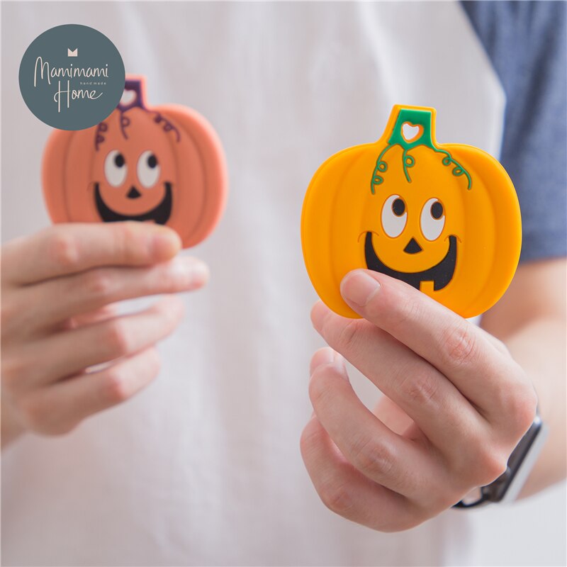 5 sztuk/partia Halloween kształt dyni gryzak ząbkowanie dla dziecka silikonowe BPA jedzenie stopień silikonowe gryzak dla gryzak łańcuch wisiorki