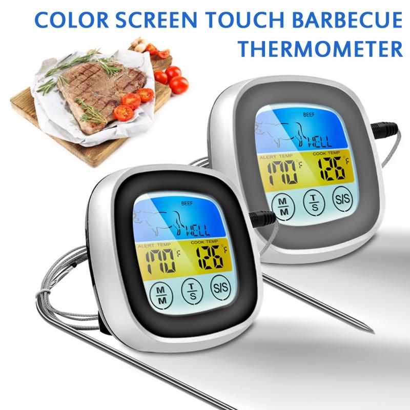 Digital Wireless Digital BBQ Grill Temperature Kitchen Oven Food Cooking Grill Smoker Meat Thermometer With Probe And Timer