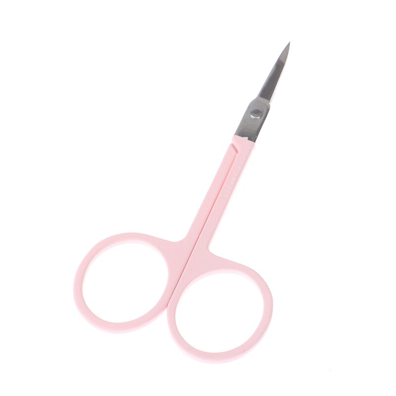 Miniherramienta portátil de acero inoxidable para uñas, tijeras pequeñas para cejas, nariz, pestañas, cutículas, herramienta de maquillaje para pedicura, 1 ud.: 2