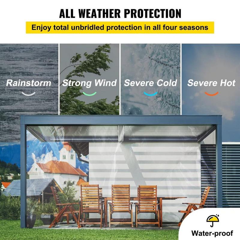 Transparenter Planen balkon wasserdicht transparent wasserdicht Stoff Zaun Mesh Garten saftige Pflanzen abdeckung Stoff