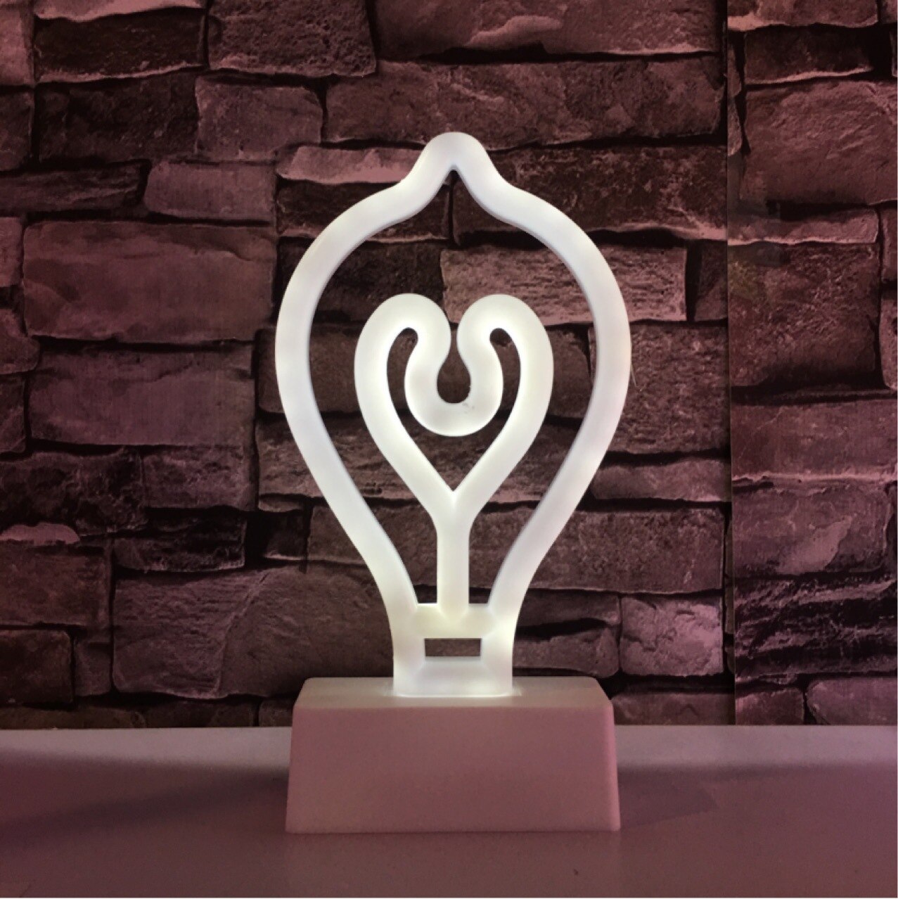 LED Neon Sign Light Pumpkin Bat Popsicle Party Decoration Neon Lamp Halloween Birthday Party Home Decor Night Lamp: Bulb