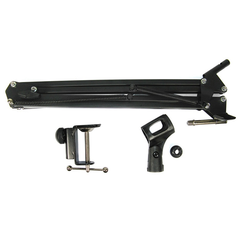 Mic Arm Stand Microphone Suspension Boom Scissor Holder For Studio Broadcast PN