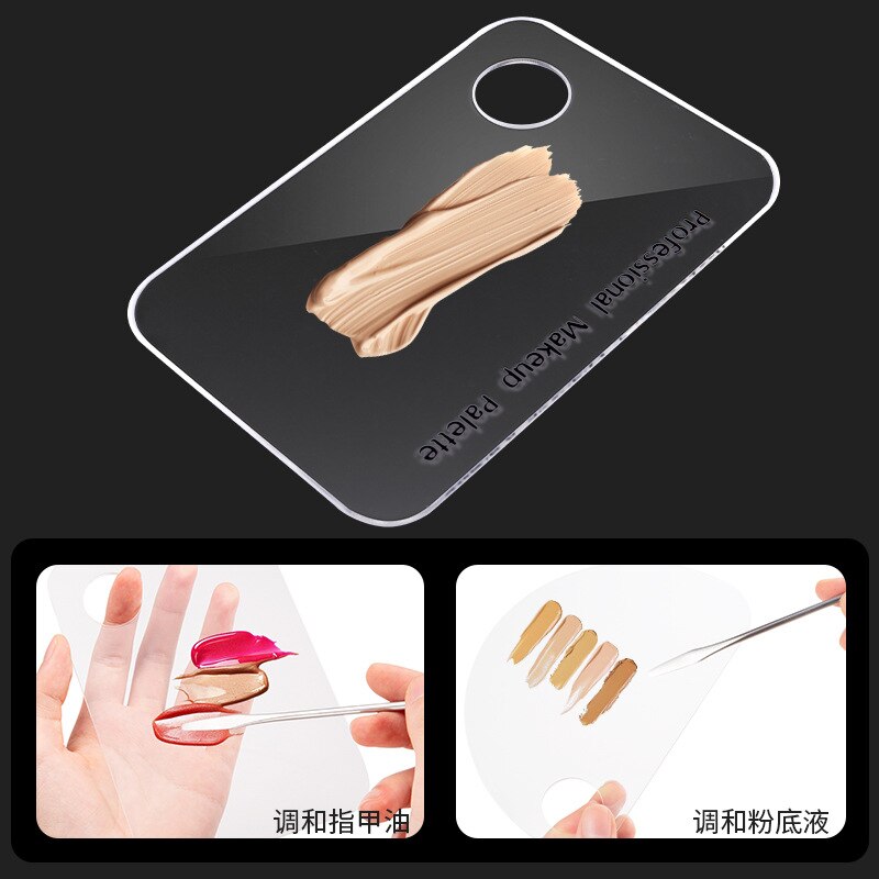 Acryl machen-hoch Mischen Palette Nagel Gel Stiftung Lidschatten Edelstahl Spachtel Kosmetische Mischen Paletten für machen-hoch Manikübetreffend Werkzeug