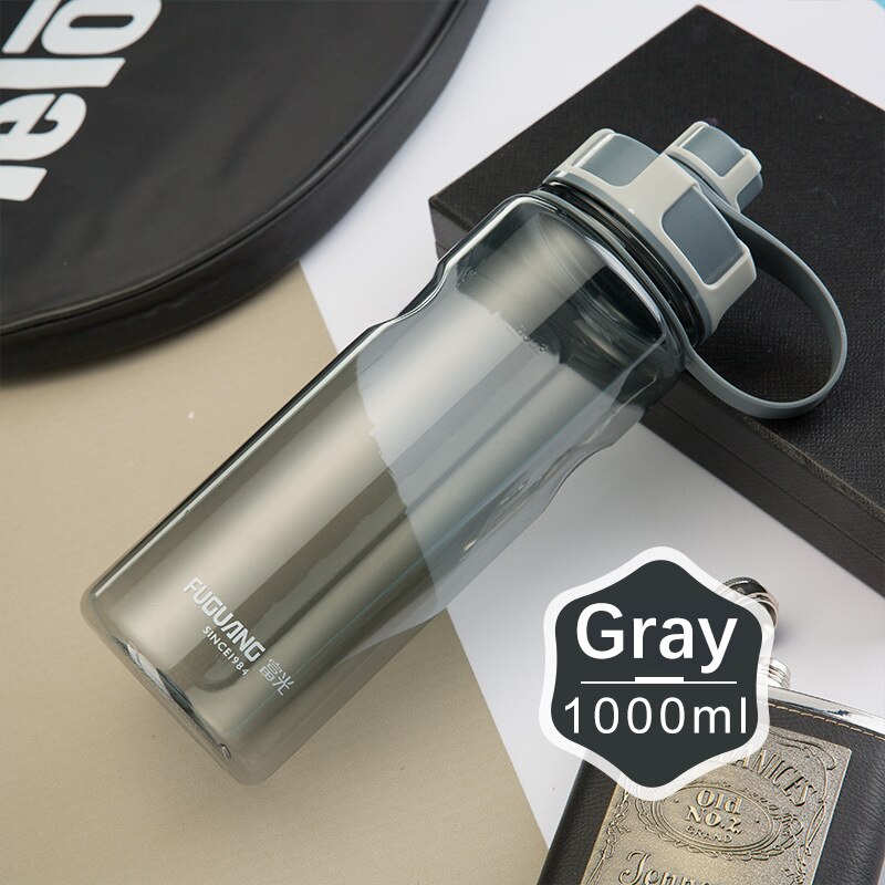 1000ml/2000ml Cycling Bike Water Bottle Bicycle Portable Kettle Water Cup Plastic Outdoor Sports Mountain Cycling Drink Bottles: 93 Gray 1000ml