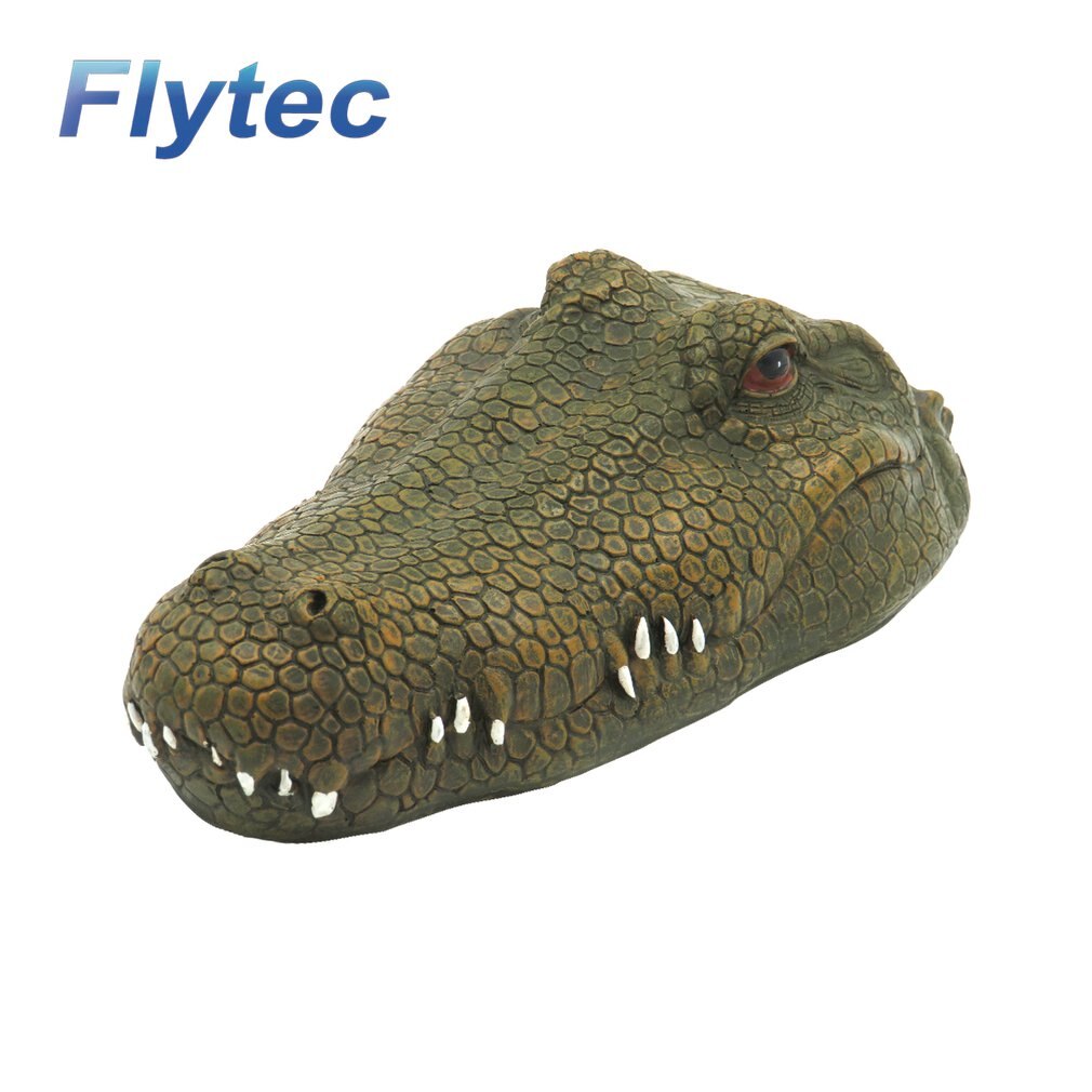 Flytec RC Boat Simulation Crocodile Head Racing Boat 2.4G Remote Control Electric Waterproof Crocodile 15km/h Speed Spoof Toy