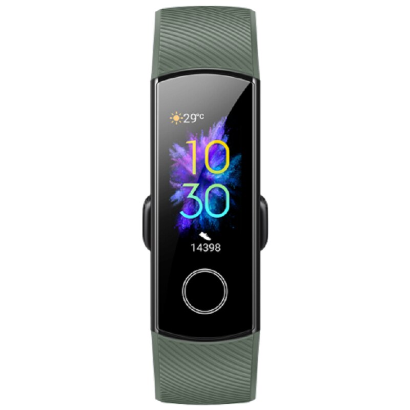Version mondiale Honor Band 5 AMOLED 24h fréquence cardiaque SpO2 moniteur 10 Modes de Sport 5ATM étanche Posture de natation détecter montre intelligente