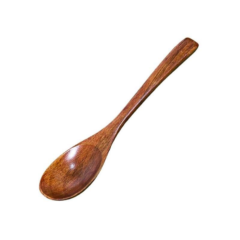 Juego De 4 Cucharas De Madera Natural Shengxi - Para Servir, Miel, Sopa, Café, Accesorios De Cocina