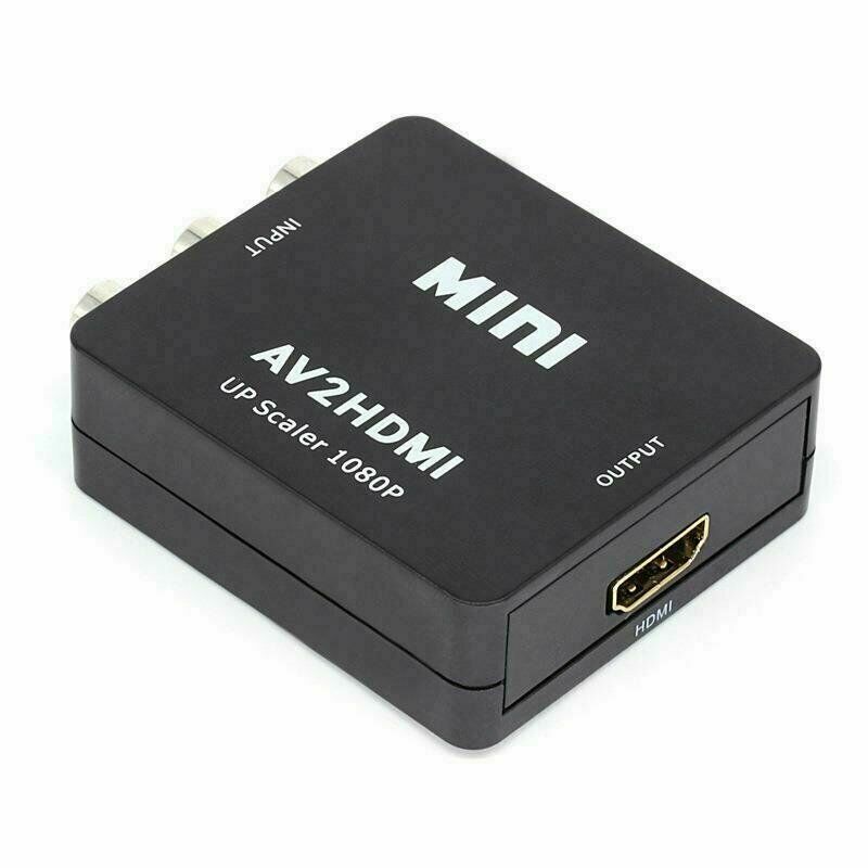 Rca Naar Hdmi Converter, Av Naar Hdmi Composite Av Cvbs Video Adapter 720P 1080P Voor Wii, nes Snes Ondersteunt 4K