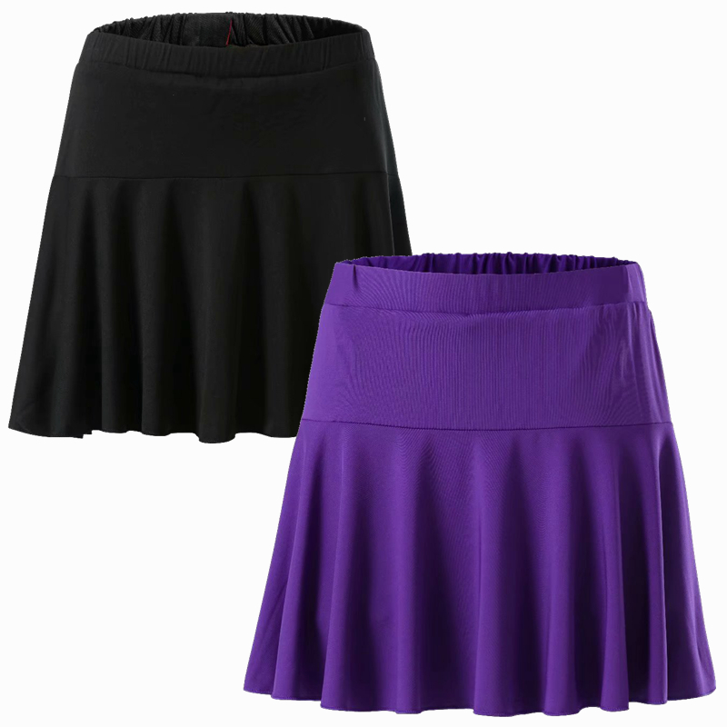 Dam sportkjol snabbtorkande badmintonkjol med shorts i veckade byxor 2 in 1 shorts tenniskjol tjejer cheerleaders skorts