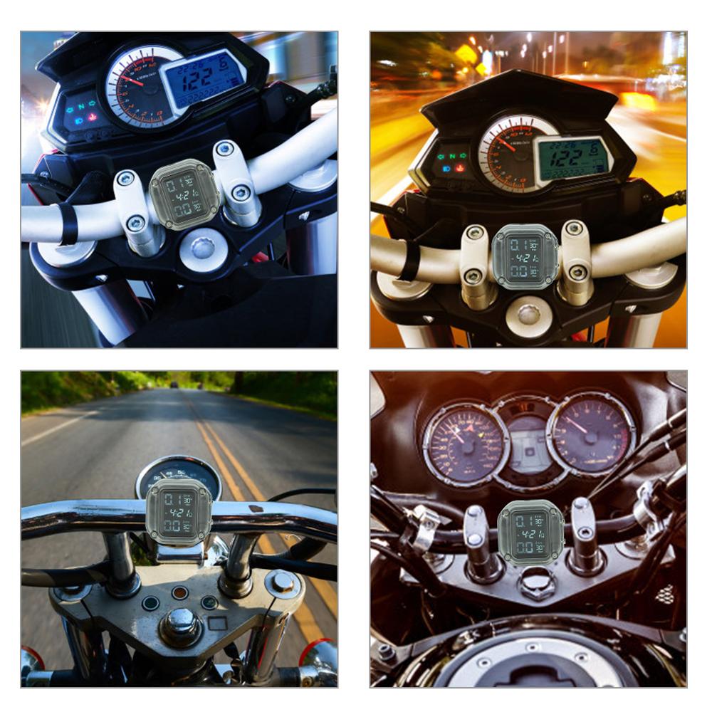 Waterproof Motorcycle TPMS USB Rechargeable Tire Pressure Monitoring System