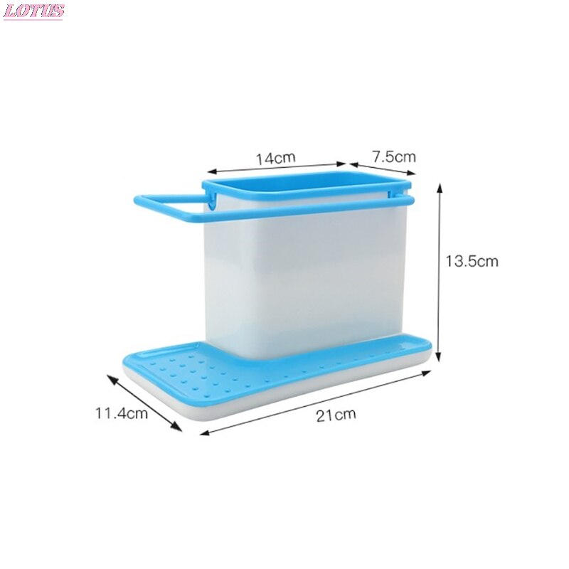 Storage Shelf Sponge Holder Draining Sink Box Kitchen Organizer Draining Rack Dish Storage Rack Stands Utensils Towel Rack