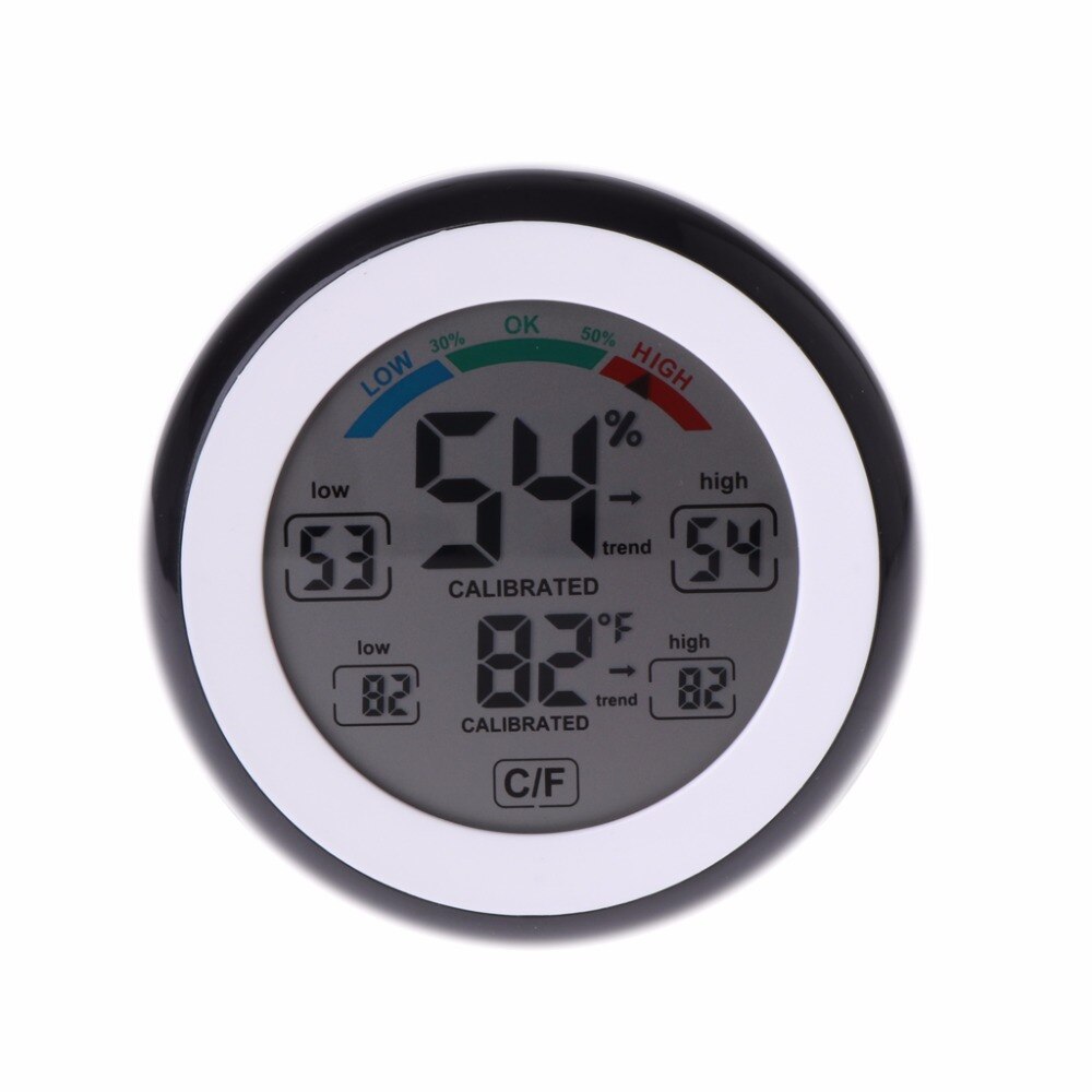 Digital Indoor Thermometer Hygrometer Touchscreen Temperature Gauge Humidity Monitor Tester Tools