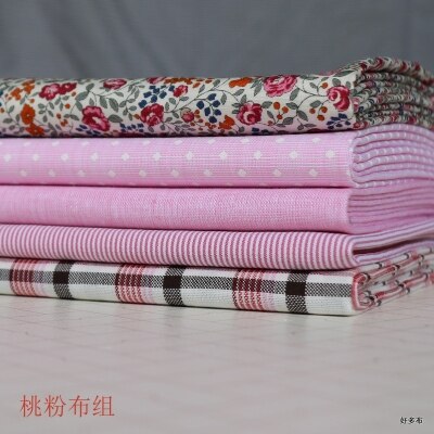 Tecidos de algodão estampados, 25cm * 25cm * 5 peças, tecidos de costura, acolchoados para patchwork, bordado, faça você mesmo, acessórios de bonecas artesanais: 2