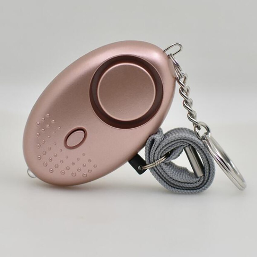 Personal Alarm, 10 Colors Personal Alarm Keychain with LED Light, 130 db Emergency Security Alarm for Elderly Women Kids: Rose Gold