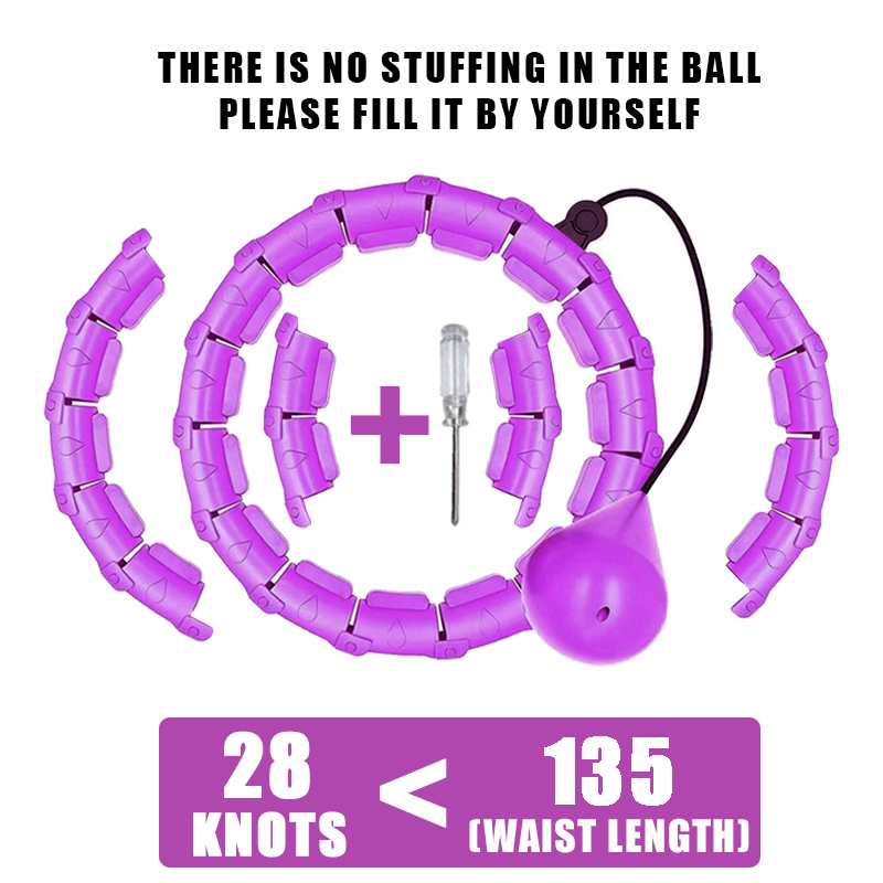 Cerchio per esercizi ponderato per adulti Cerchio per fitness infinito con nodi di perdita di peso con collegamenti aggiuntivi 2 in 1 regolabile e staccabile: Grigio