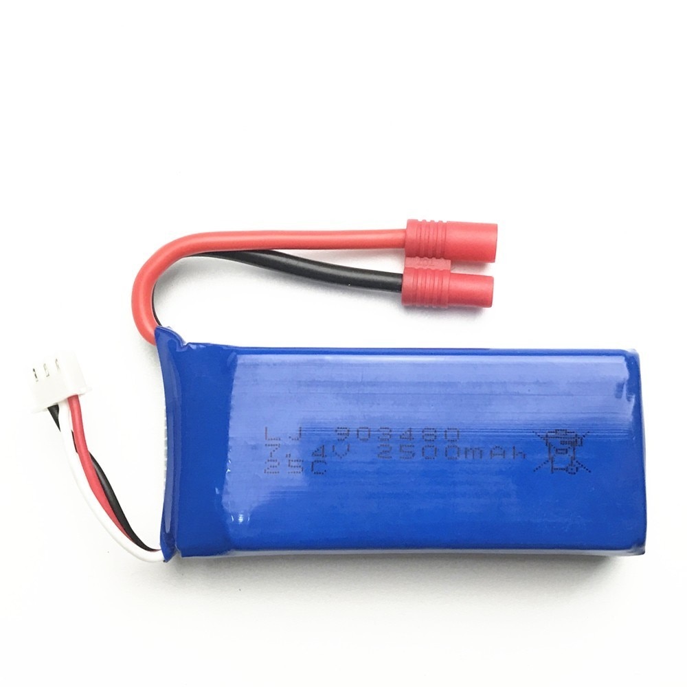 7.4v 2500mAh 40c Lipo battery for Syma X8C X8W X8G X8 RC Quadcopter Parts 7.4V 903480 Toys Battery with Over current protection