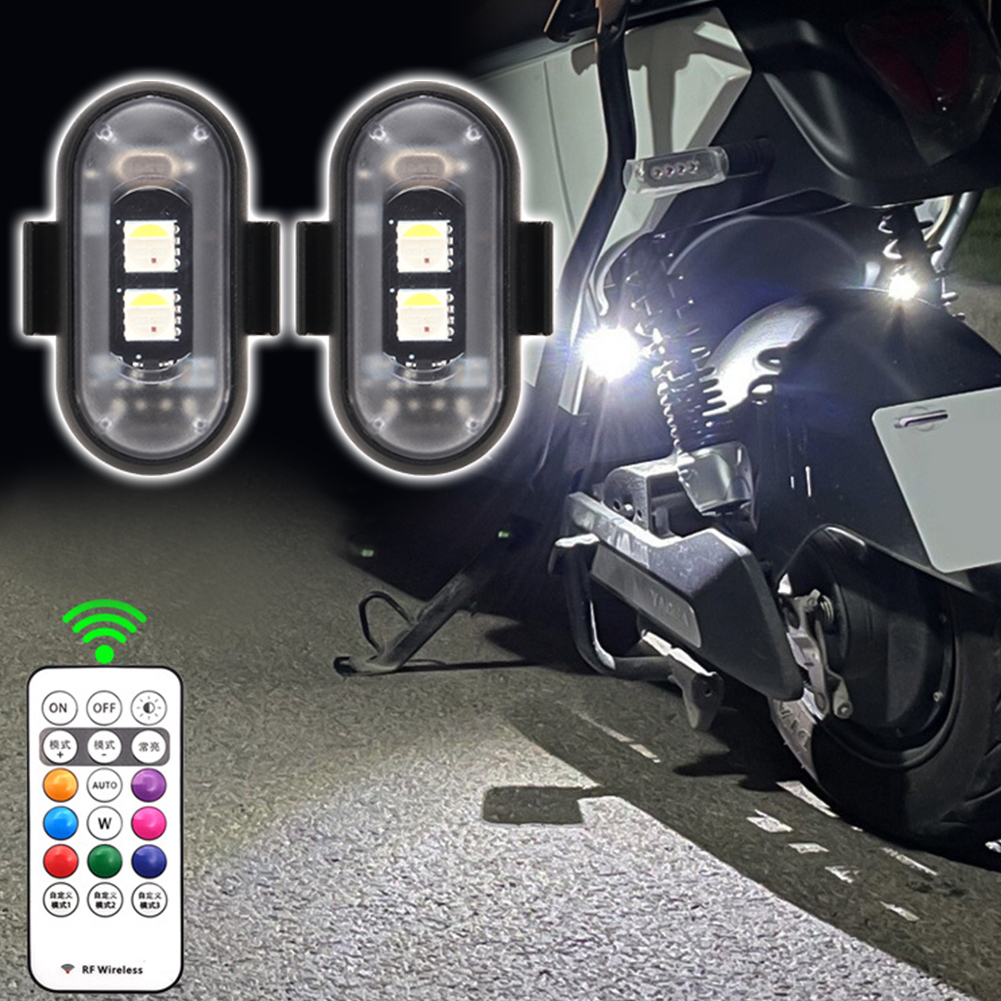 Draadloos licht Vliegtuigen Vliegtuig Helikopter Waarschuwingslichten RGB Led Vliegtuigen Stroboscooplichten Motorverlichting LED-flitspositie