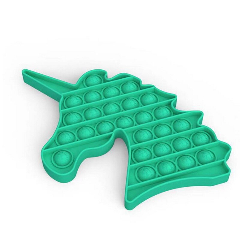 Nowe Push Bubble Fidget zabawki antystresowe dla dorosłych dzieci jednorożec królik Pop Fidget zabawka sensoryczna autyzm specjalne potrzeby Stress Reliever: 9