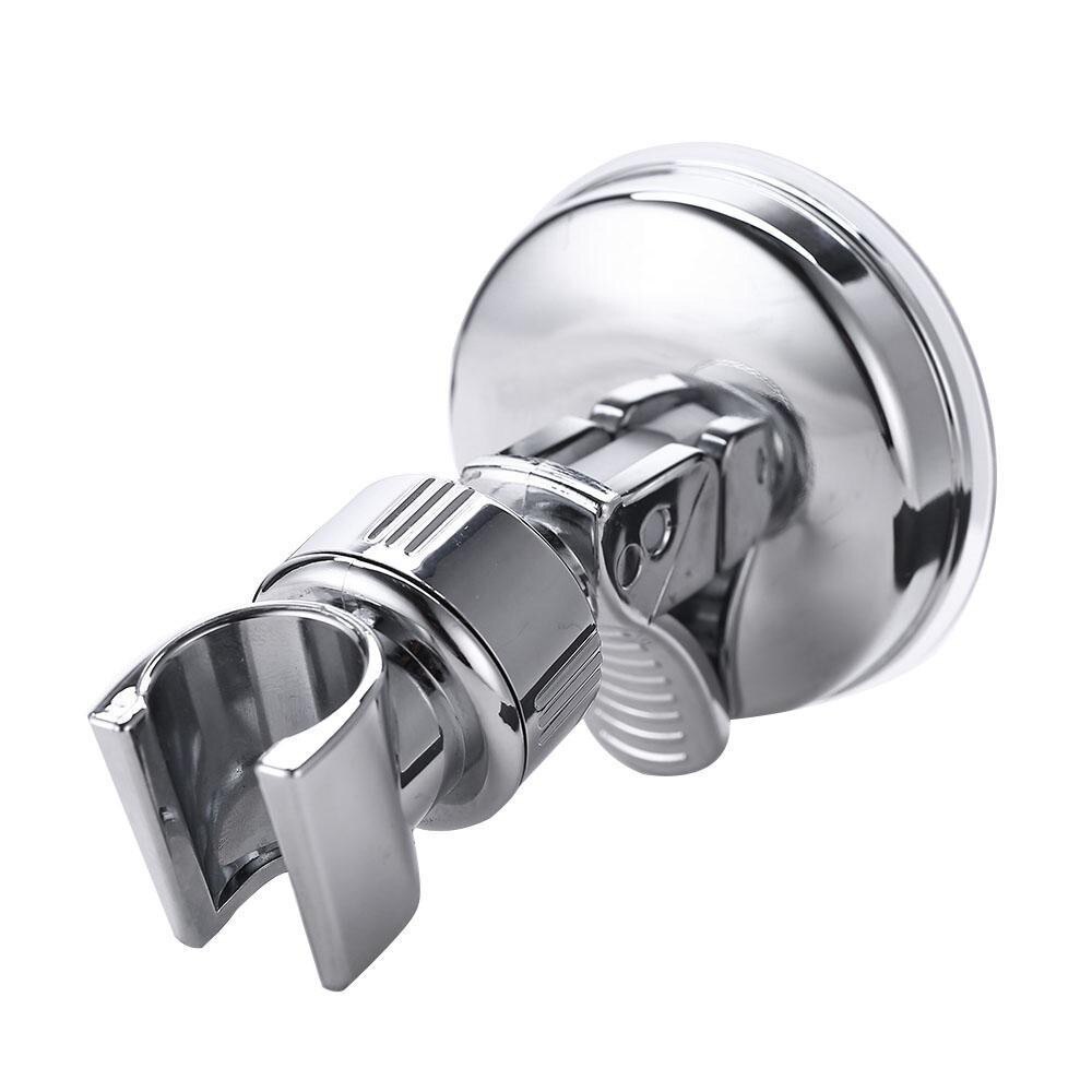 Shower Head Handset Holder Chrome Bathroom Wall Mount Adjustable Suction Bracket Q4