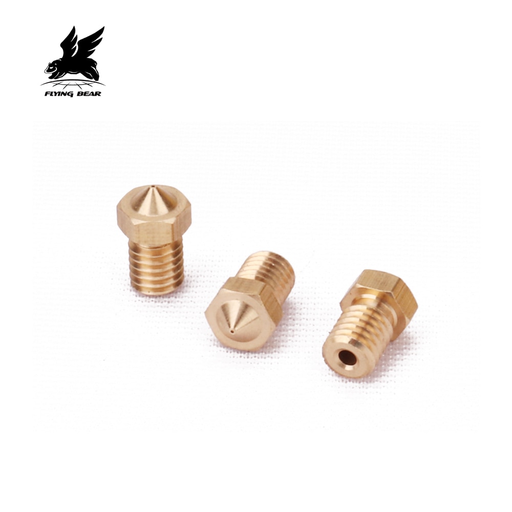 Flyingber size 0.2/0.4/0.3/0.5/0.8 Brass parts Printer Head for MK8 1.75mm ABS PLA Printer