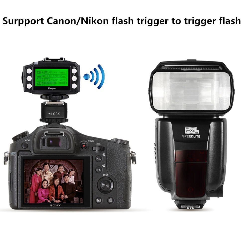 Adaptador de zapata Pixel TF-334 para la conversión de cámara Sony Mi A7 A7S A7SII A7R A7RII A7II a Canon, Nikon, Flash Yongnuo, Speedlite