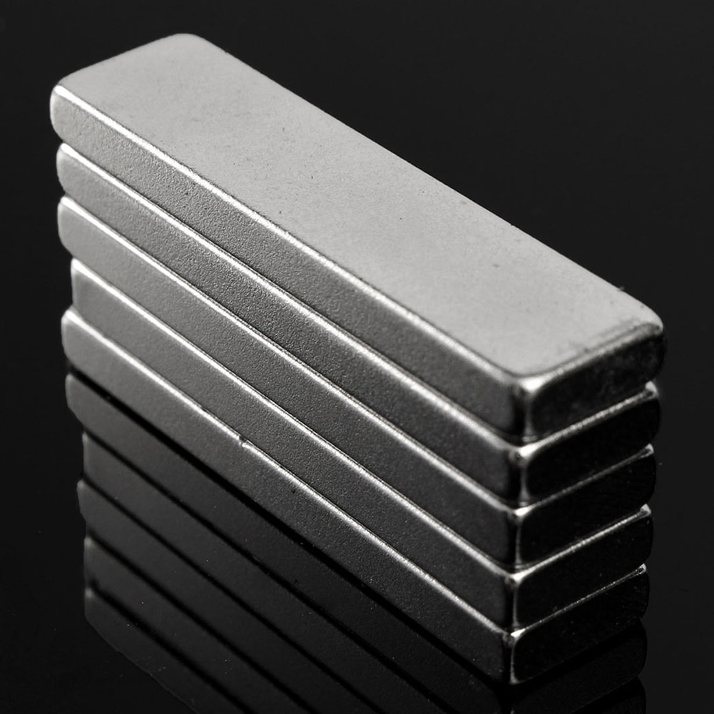 5 Stks/set 40X10X4Mm Rechthoek N52 Sterke Magnetische Blok Bar Koelkast Multifunctionele Zeldzame Aarde Neodymium Magneten