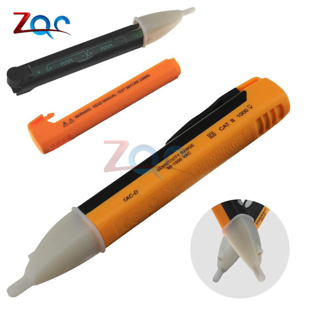 Ac 110V 220V Voltmeter Voltage Probe Volt Meter Elektrische Indicator Power Detector Tester Contactloze Socket Muur led 90-1000V
