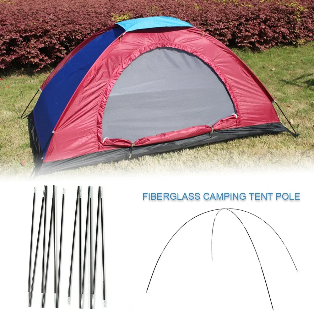 1 Paar 3–4,9 m Fiberglas-Zeltstange, Camping-Zeltstange, Stützstange, Markisenrahmen-einstellen, draussen-Werkzeuge, eingebettete Verbindung,