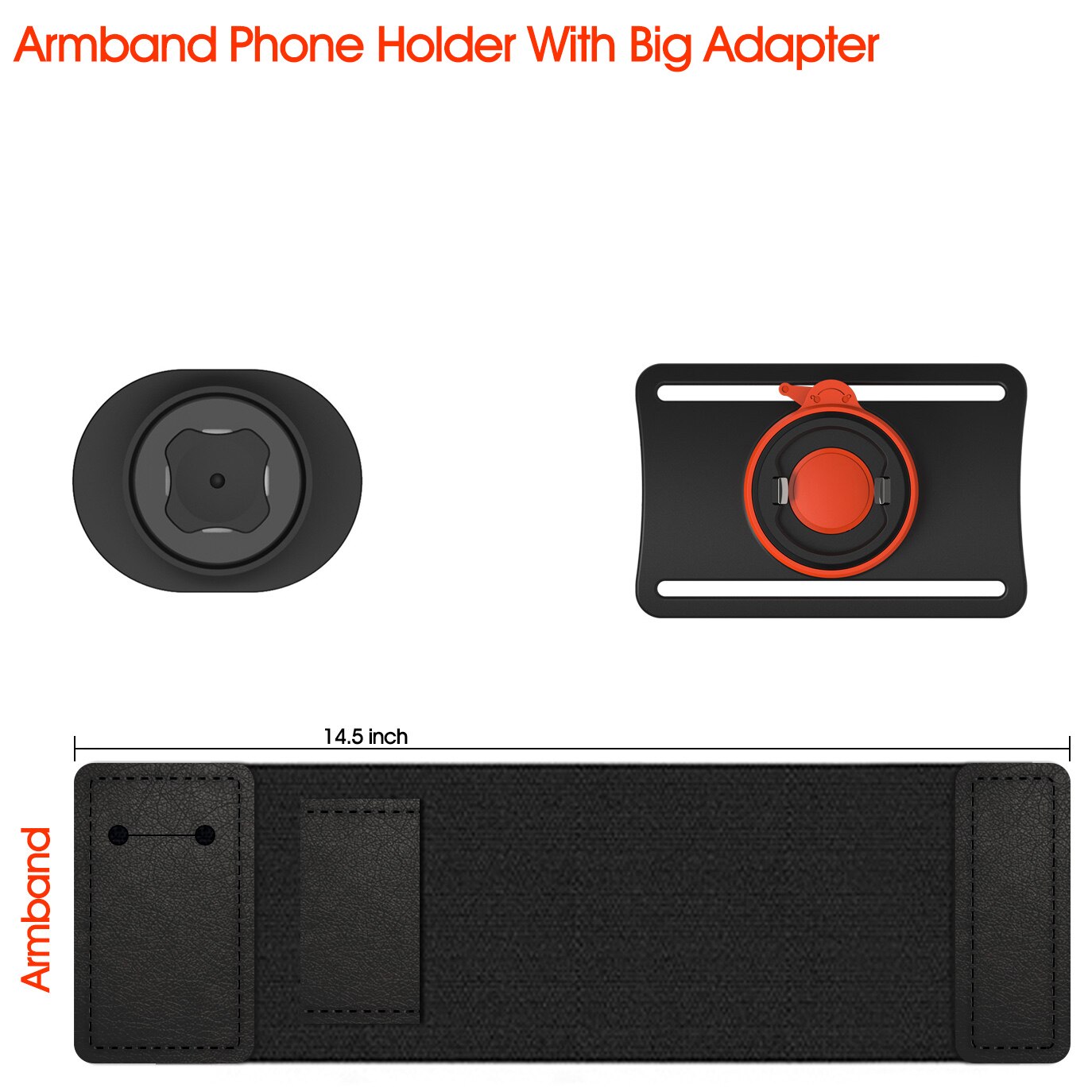 Universal Sports Armband for iPhone 11 X 8 7 Samsung Rotatable Wrist Running Sport Arm Band With Key Holder for 4-6 inch Phone: Options A