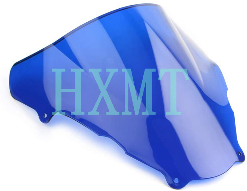 Pare-brise de pour moto, avec Double bulle, pour Suzuki SV650 SV650S SV 650 650 S 1999-2002 1999 2000 2001 2002: blue