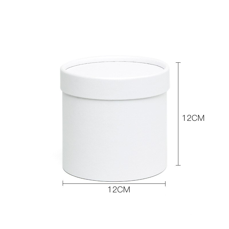 Paper Flower Arrangement Box with Lid Bucket Florist Bouquet Boxes Barrel Packing Rectangle: 1