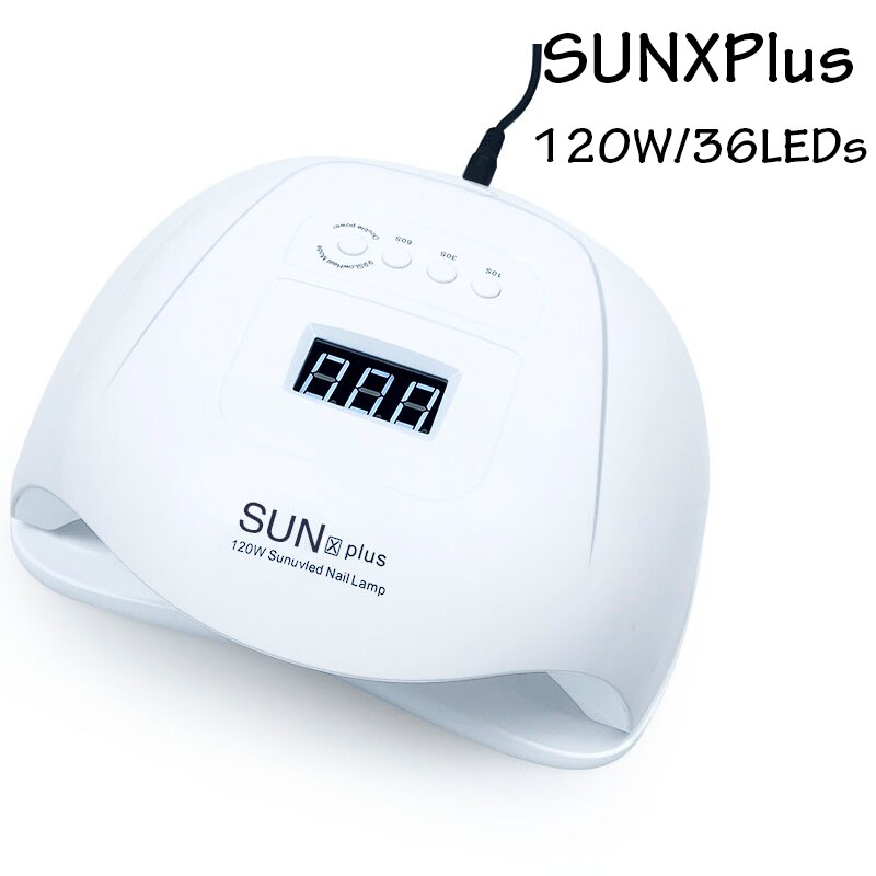 Lampe UV haute puissance 280W avec 66 LED pour tout vernis à ongles Gel, professionnelle, séchage par Induction automatique: SUNX-PLUS White