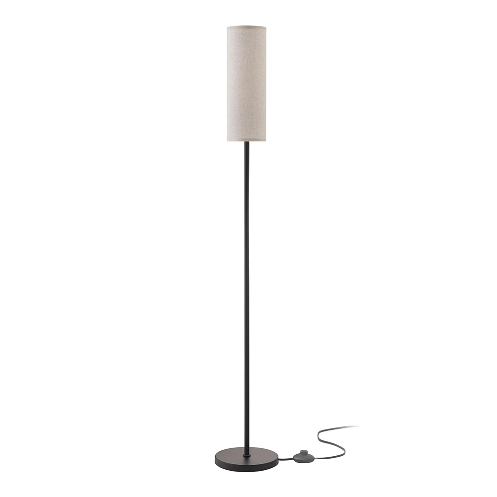 Gulvlampe til stue moderne stående lamper med lampeskjerm lampe med fotbryter til stue soverom barnerom kontor: Oransje