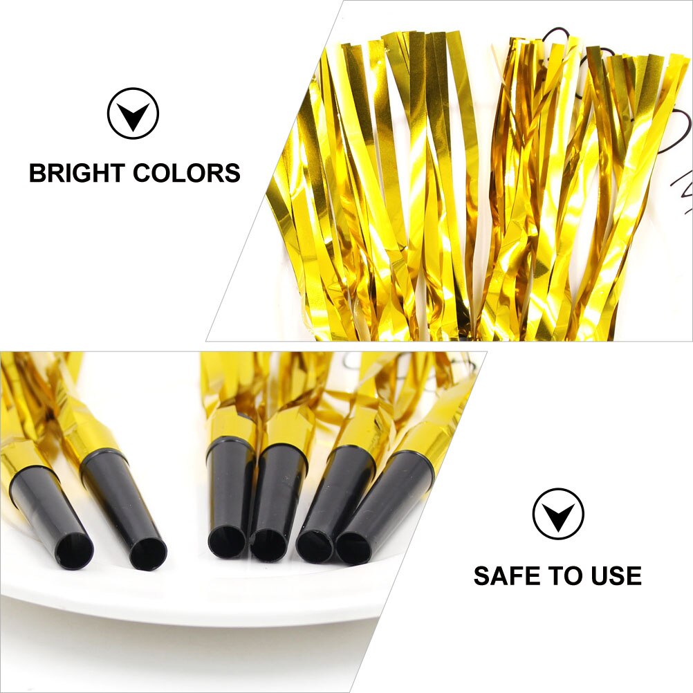 24Pcs Party Fluitjes Kwastje Juichen Blowout Fluitjes Cheerleader Props