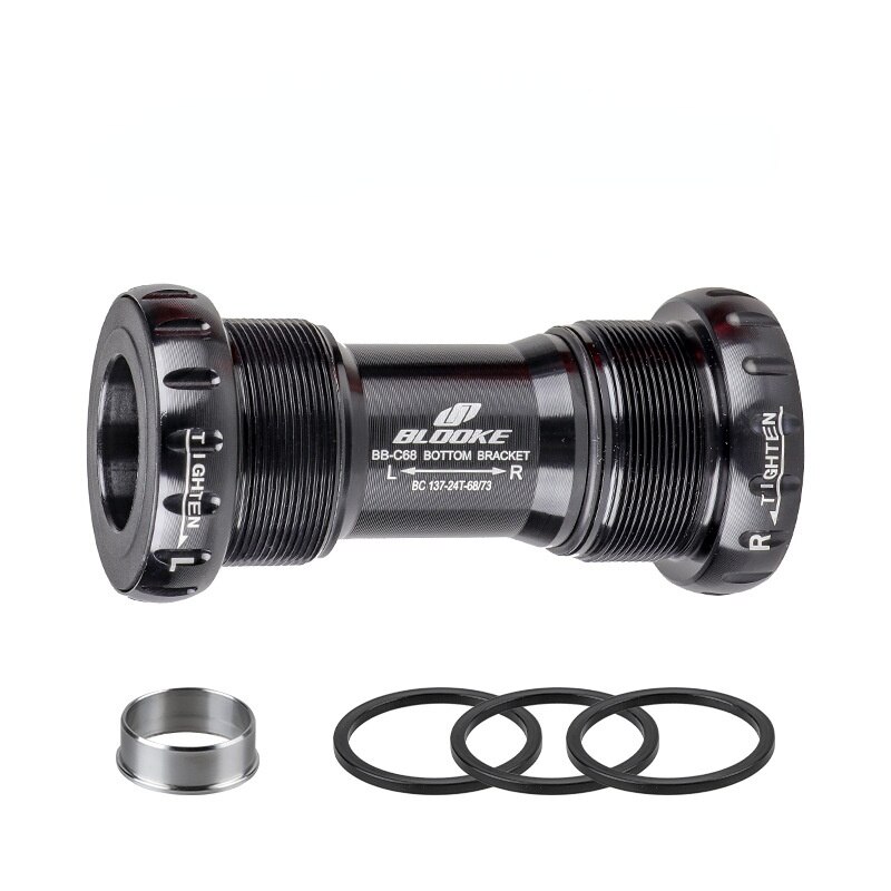 Mtb Bike 24 22 Mm Bb Set Verzegelde/Keramische Lagers Trapas Fiets Draad Kit Voor Sram Gxp Prowheel crankstel Deel: Black