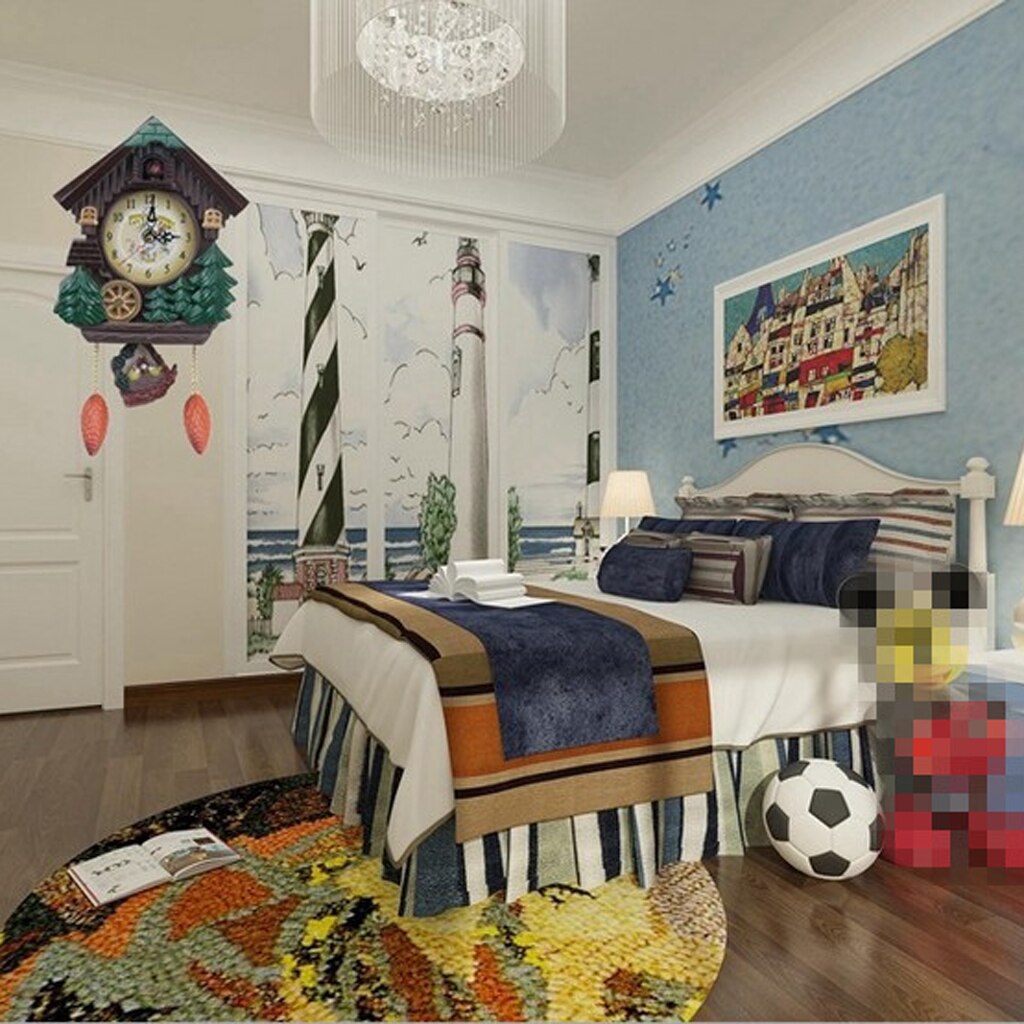 Unique Intelligent Alarm Clock Cuckoo Wall Clock For Home Decor For Kids