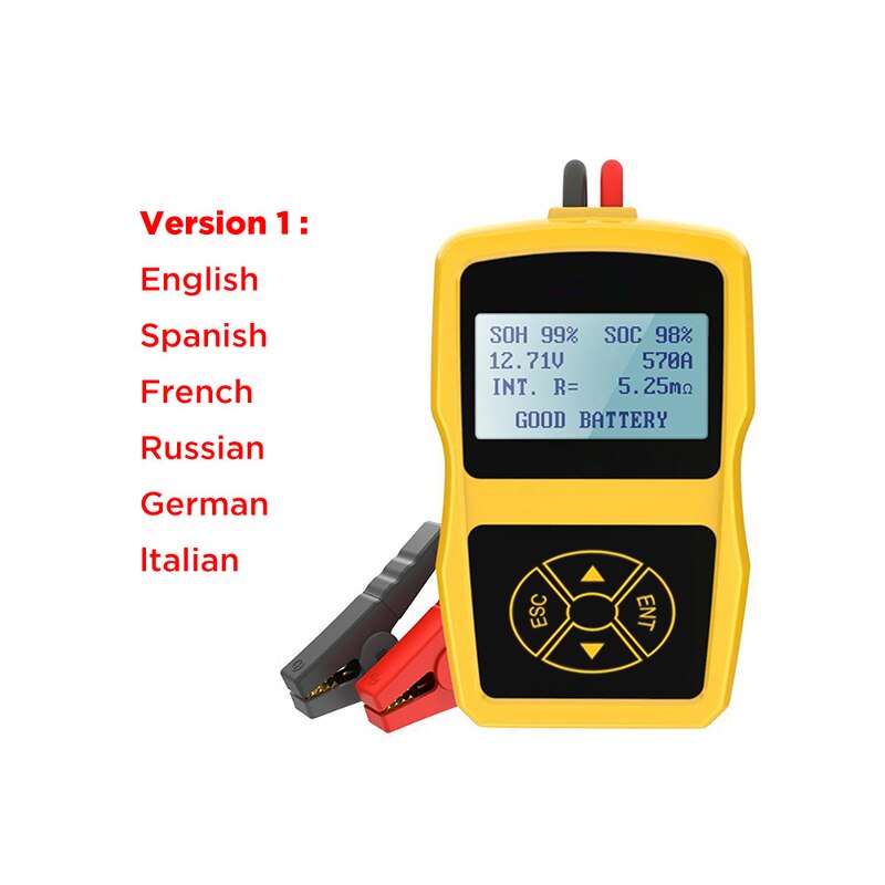 12V Car Battery Tester Digital Automotive Diagnostic Battery Tester Analyzer Vehicle Cranking Charging Scanner Tool