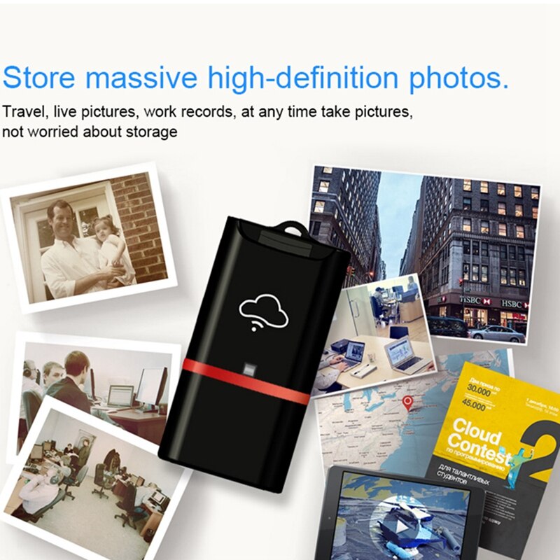 Smart Phone Card Reader Wifi Card Reader Wireless Wifi Storage Flash Drive TF Mini SD Card Reader