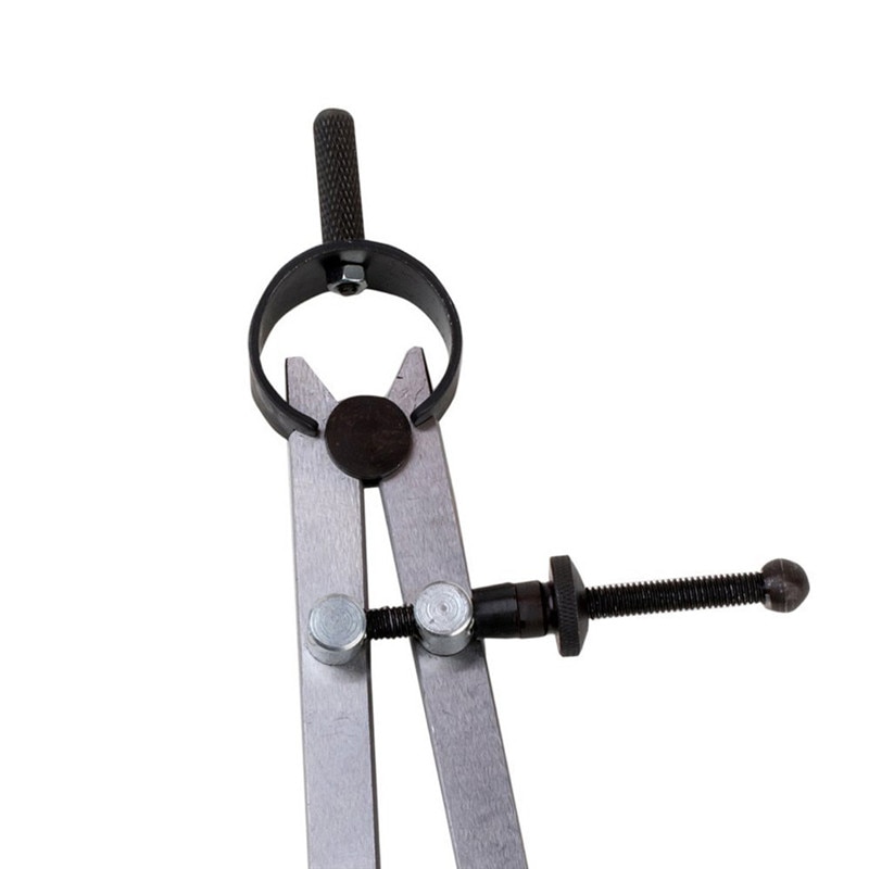 1PCS Carbon steel Scriber Divider Wheel Compass Leather Stitch Hole Distance Measure Compass Leather Divider Tool